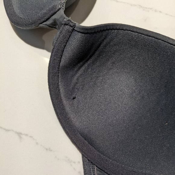 PINK T-Shirt Bra Gray Convertible Lightly Lined 32B - Picture 9 of 9